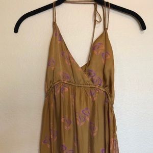 Italian vintage maxi dress in silk